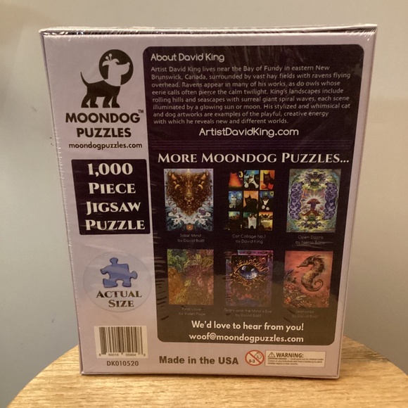 Moondog Puzzles NEW  1000 Piece Jigsaw Puzzle Dog Collage No. 2 by David King - Picture 2 of 3
